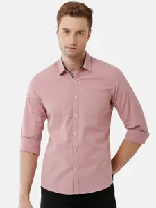 CAVALLO by Linen Club Men Rose Casual Shirt