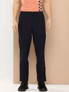 Alcis Men Navy Blue Solid Track Pants