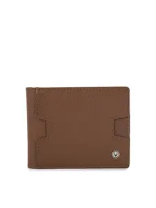 Allen Solly Men Brown Leather Two Fold Wallet