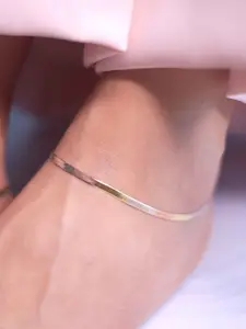 Zavya Women Rose Gold-Plated 925 Sterling Silver Anklet