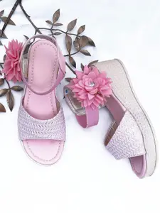 DChica Girls Pink Flatform Heels