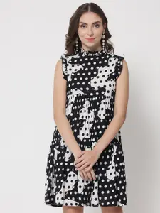 The Dry State Black & White Cotton Dress