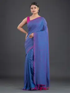 Arhi Blue & Pink Pure Cotton Saree