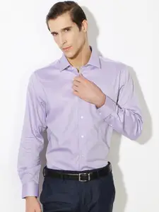 Van Heusen Men Mauve Slim Fit Formal Shirt