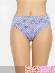 Van Heusen Women Pack of 3 Light Assorted Anti Bacterial No Marks Waistband Hipster Panty