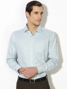 Van Heusen Men Sea Green Slim Fit Formal Shirt