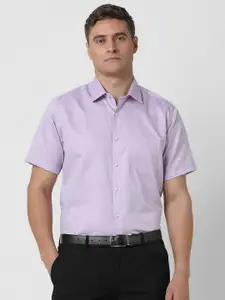 Van Heusen Men Lavender Slim Fit Solid Formal Shirt
