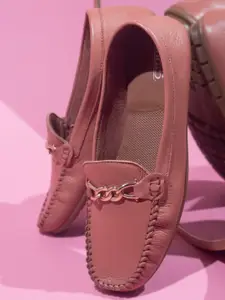 Inc 5 Women Peach-Coloured Loafers
