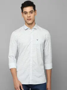 Allen Solly Sport Men White Small Geometric Print Casual Shirt