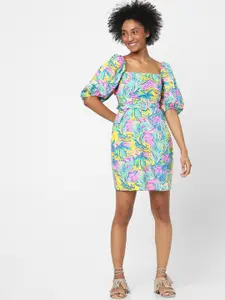 ONLY Multicoloured Floral Sheath Dress