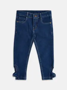 Pantaloons Junior Girls Navy Blue Clean Look Jeans