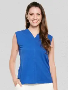 UNMADE Women Blue Solid Top
