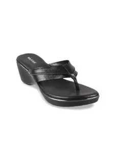 WALKWAY by Metro Black Embellished Wedge Sandals