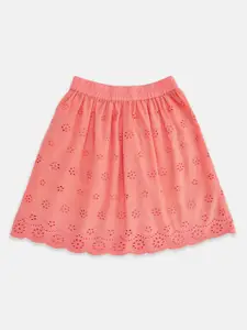 Pantaloons Junior Girls Coral Flared Skirt