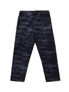 Cantabil Boys Navy Blue Low Distress Jeans