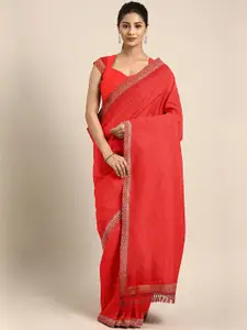 KALINI Red Art Silk Saree
