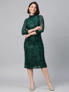 Emmyrobe Green Sheath Dress