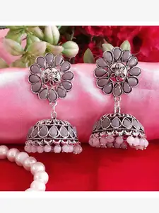 RICH AND FAMOUS Multicoloured Contemporary Jhumkas Earrings