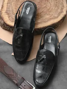 Anouk Men Black Shoe-Style Sandals