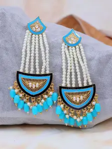 Crunchy Fashion Blue Contemporary Drop Earrings