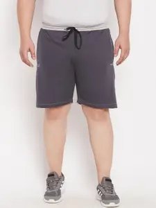 bigbanana Men Plus Size Grey Sports Shorts