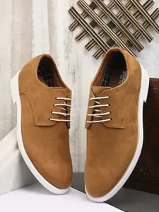 Roadster Men Tan Perforations PU Fashion