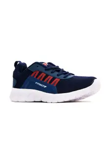 Khadims Men Navy Blue Textile Running Shoes