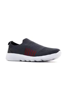 Khadims Men Grey Textile Running Non-Marking Shoes