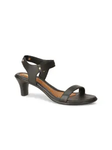 Bata Black Kitten Sandals