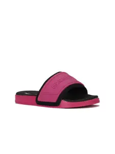 North Star Women Pink Open Toe Flats with Buckles