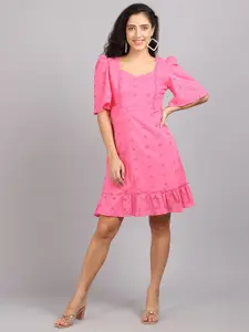 MARC LOUIS Pink A-Line Dress
