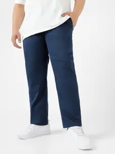 Urbano Plus Men Blue Chinos Trousers