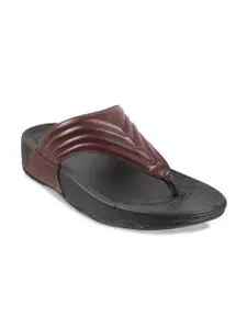 Metro Men Maroon Comfort Sandals