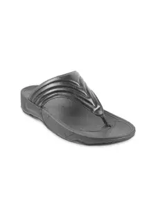 Metro Men Black Comfort Sandals