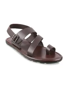 Mochi Men Brown Comfort Sandals