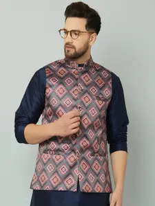 Kaifoo Men Multi Nehru Jackets