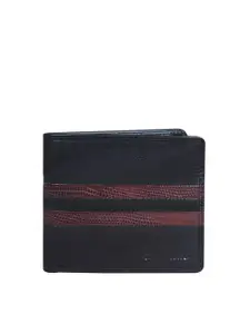 CALFNERO Men Black Leather Two Fold Wallet