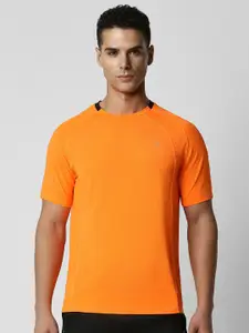 Van Heusen Men Orange Applique Slim Fit T-shirt