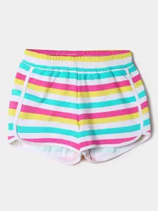 Fame Forever by Lifestyle Girls Multicoloured Striped Shorts