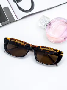 Bellofox Women Brown Lens & Brown Wayfarer Sunglasses