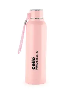 Cello Puro Pink Steel-X Benz 900 Stainless Steel Water Bottle- 730ml