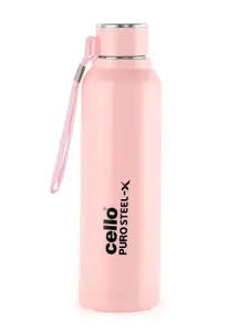 Cello Puro Steel-X Benz 900 Pink Inner Stainless Steel Cold Insulated Water Bottle-730ml