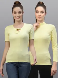 Friskers Pack of 2 Yellow Top