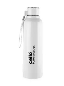 Cello Puro White Steel-X Benz 900 Stainless Steel Water Bottle-730ml