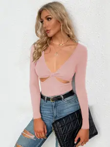 StyleCast Pink Striped Top