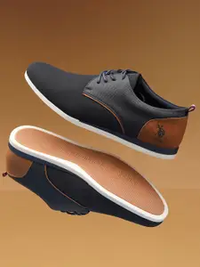 U.S. Polo Assn. Men Navy DARRYL 2.0 PU Smart Casual Derbys