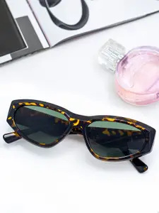 Bellofox Women Grey Lens & Brown Butterfly Sunglasses BS1864-0522
