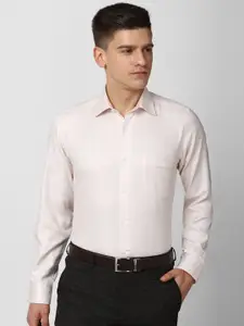 Van Heusen Men Cream-Coloured Formal Shirt