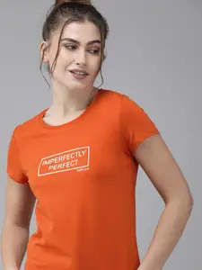 Van Heusen Women Front Print Round Neck Short Sleeve Lounge T-Shirt