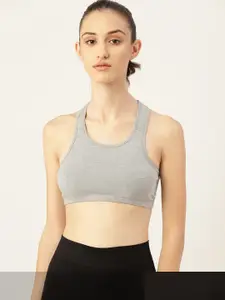 DressBerry Pack of 2 Solid Non-Padded Sports Bras